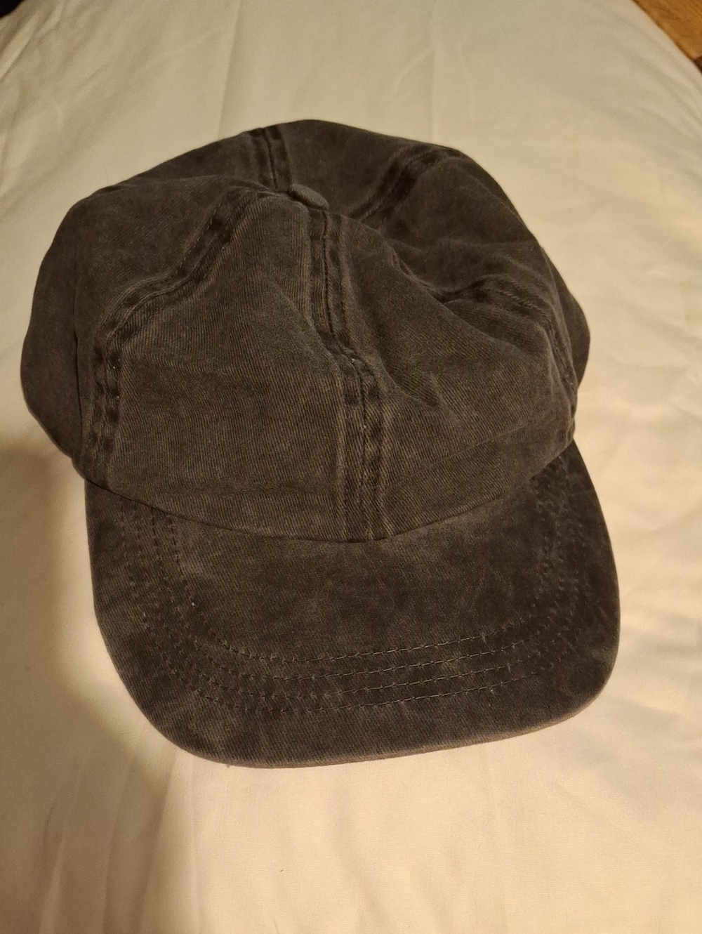 Jenni washed cotton baseball cap faded distressed black NWT OSFM
